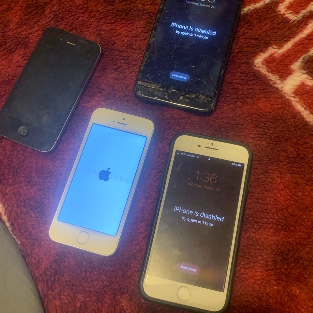 Locked iPhones